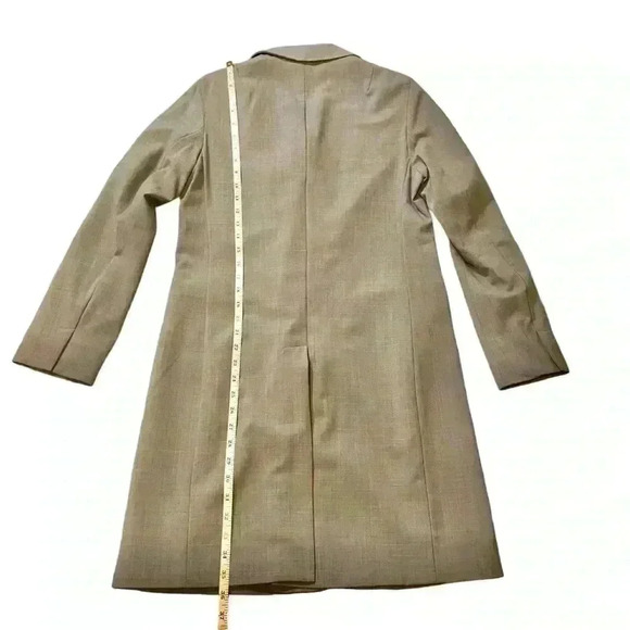 GAP Women's Knee-length Classic Overcoat Coat Long Sleeve Notched Collar Grey S - Picture 12 of 14